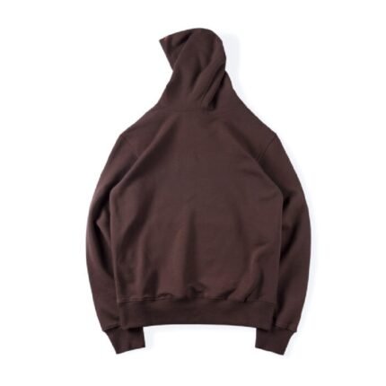 Brown Sp5der 555 Hoodie, showcasing a stylish design for a comfortable and trendy addition to your casual wardrobe.