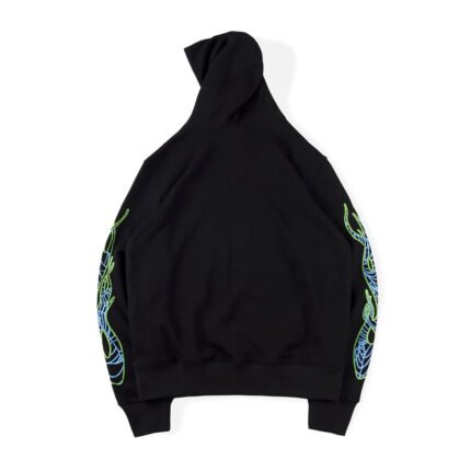 Juice World 999 Black Sp5der Hoodie, featuring a design inspired by Juice World for a stylish and comfortable addition to your casual wardrobe.